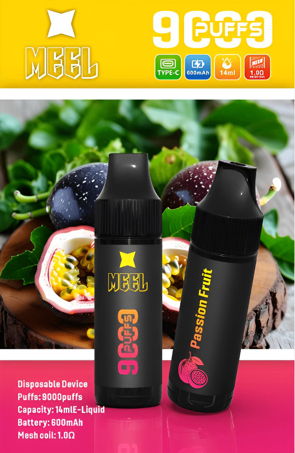MEEL 9000 Puffs 一次性電子煙 高性能長續航多口味拋棄式 台灣現貨 產品圖片 3 MEEL 9000 Puffs 一次性電子煙 高性能長續航多口味拋棄式 台灣現貨 產品圖片 3